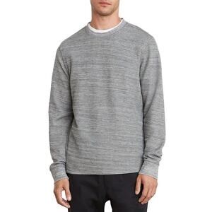 [Vince] Heather Gray Crew Neck Waffle Knit Thermal Pullover Long Sleeves Sz XXL